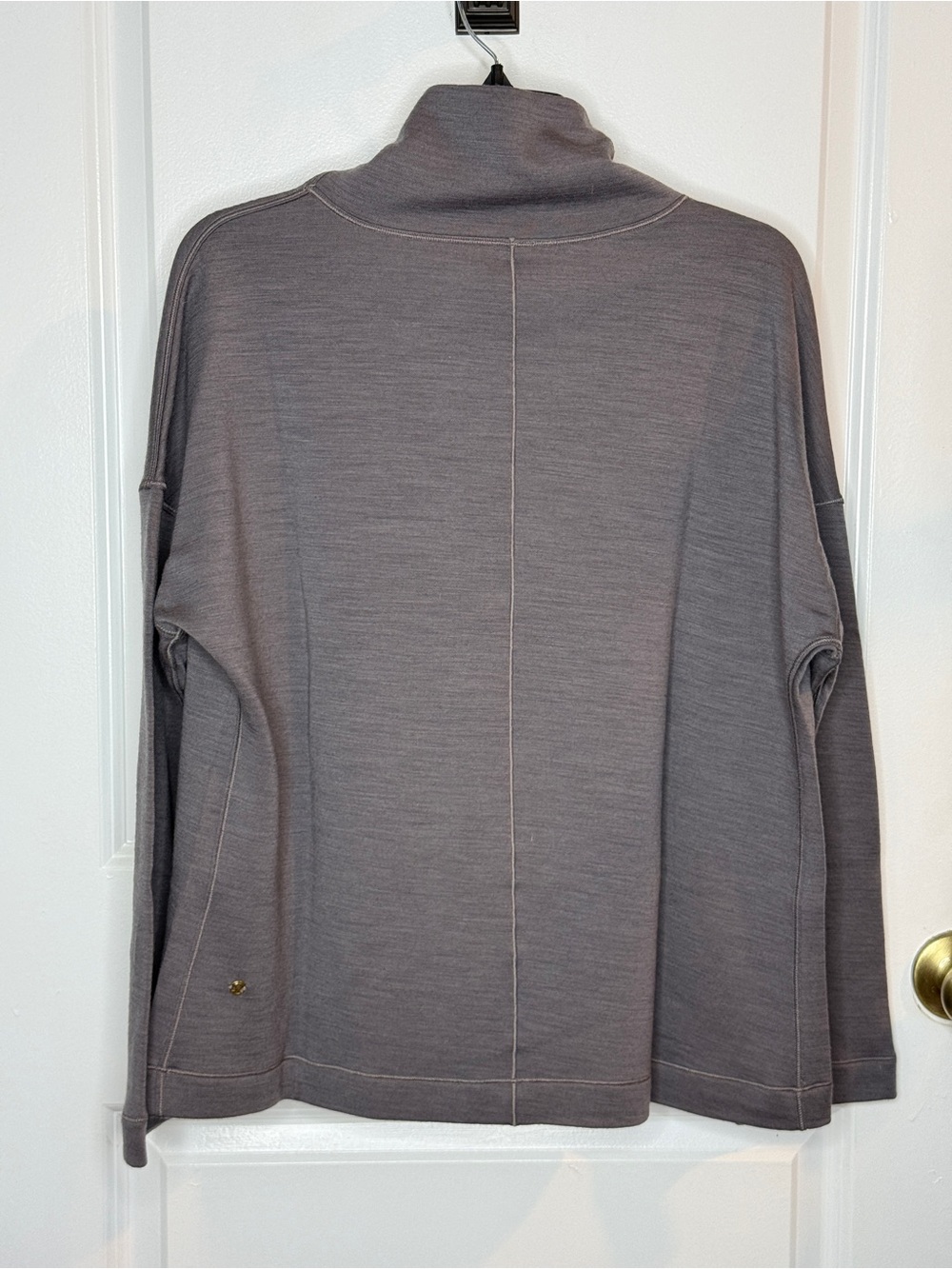Lululemon Principal Dancer Funnel Neck Sweater in Luna Rock Sz 6 | EUC - Picture 6 of 7